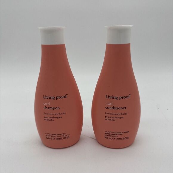 Living Proof Curl Shampoo + Conditioner 12 fl oz Set of 2 NEW - Picture 1 of 3